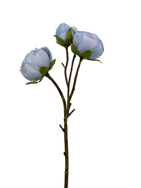 RÓŻA GAŁĄZKA 42 CM NIEBIESKA