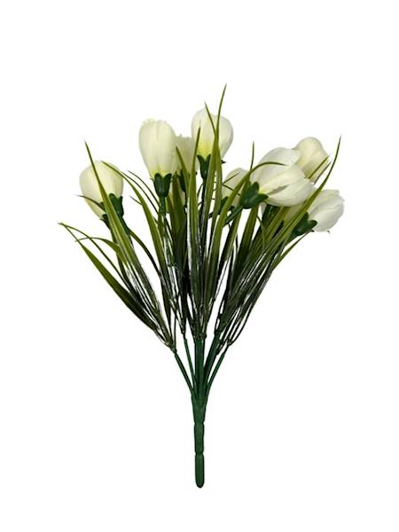 Bukiet krokus 26 cm biały