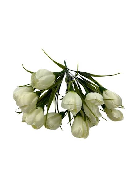 Bukiet krokus 26 cm biały