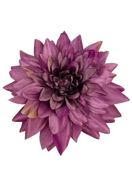 Dalia główka XXL 28 cm brudny fiolet i róż