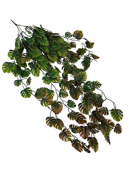 Monstera plastikowa zwis 90 cm zielona z brazem
