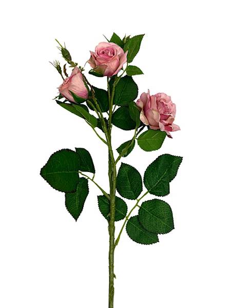 Róża gałązka 77 cm różowa