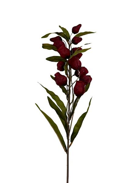 Dzwonki jesienne gałązka 105 cm czerwone