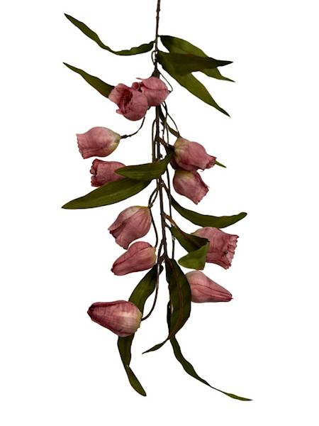 Dzwonki jesienne gałązka 105 cm brudny róż