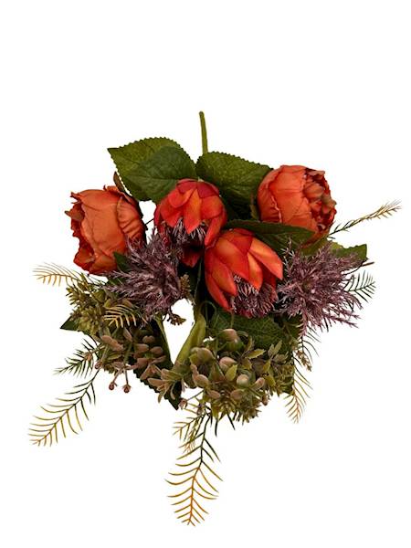 Bukiet z karczochem 50 cm pomarańczowy