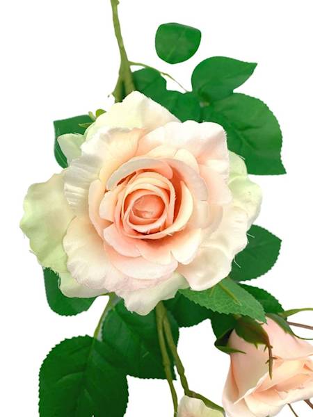 Róża gałązka 77 cm jasny róż z dodatkiem zieleni