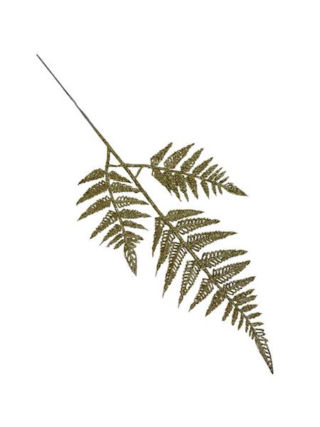 Liść brokatowy 40 cm złoty 