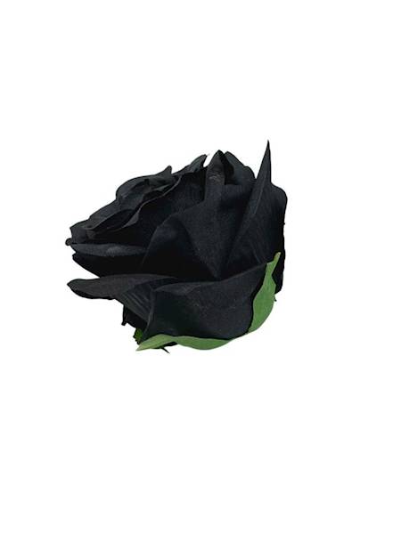 Róża główka 9 cm czarna