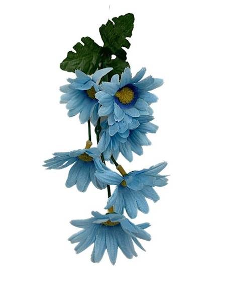 Margaretka gałązka 46 cm niebieska
