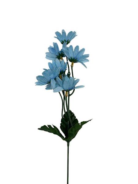 Margaretka gałązka 46 cm niebieska