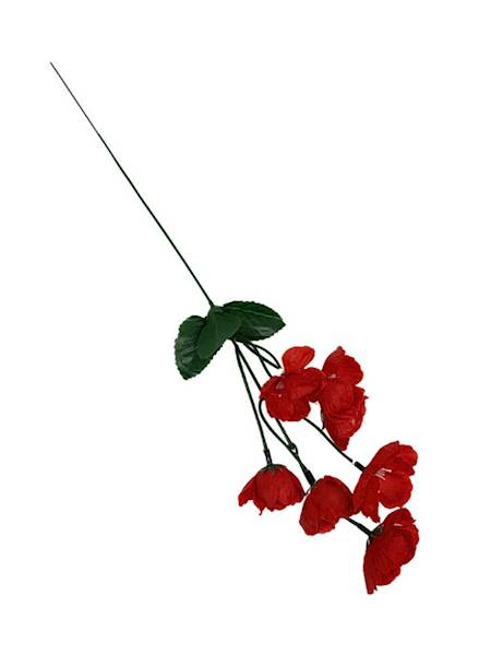 Mak gałązka 47 cm czerwony
