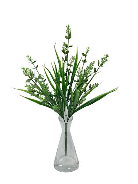 Bukiet traw i dodatków 47 cm zielony