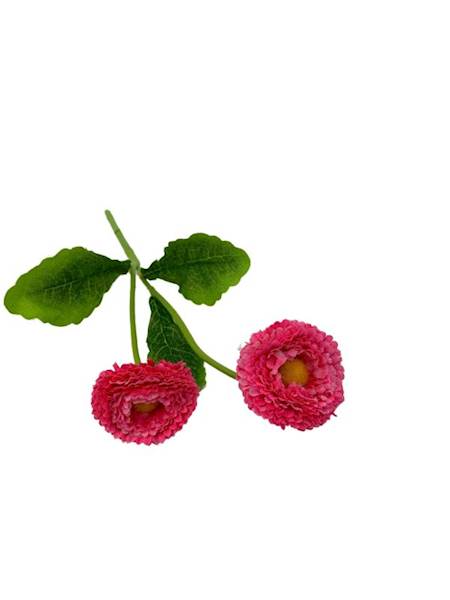 Stokrotki gałązka 23 cm różowe