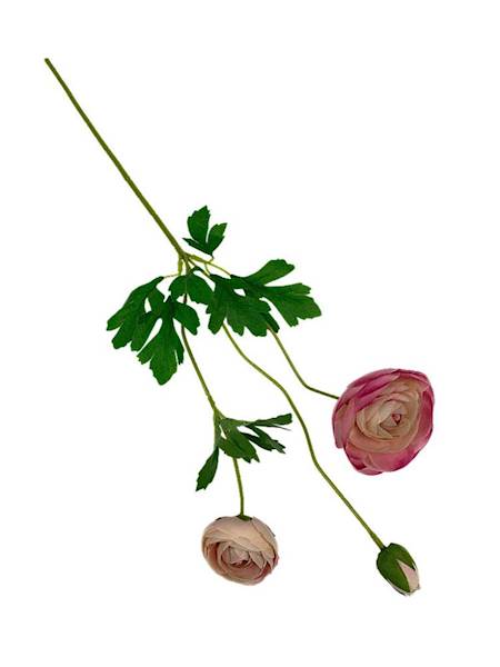 Pełnik gałązka 53 cm różowo beżowy