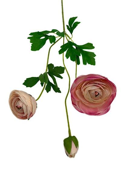 Pełnik gałązka 53 cm różowo beżowy