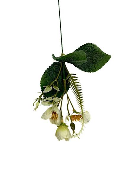 Dodatek kwiatuszki 40 cm kremowy