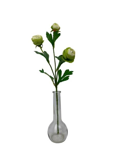 Pełnik gałązka 41 cm zielony z kremowym środkiem