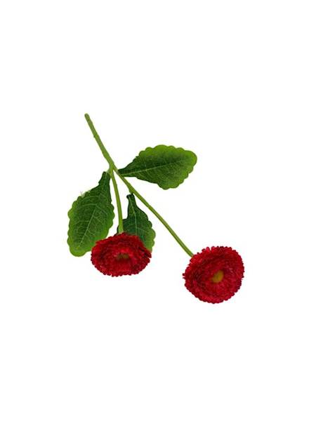 Stokrotki gałązka 23 cm ciemny róż