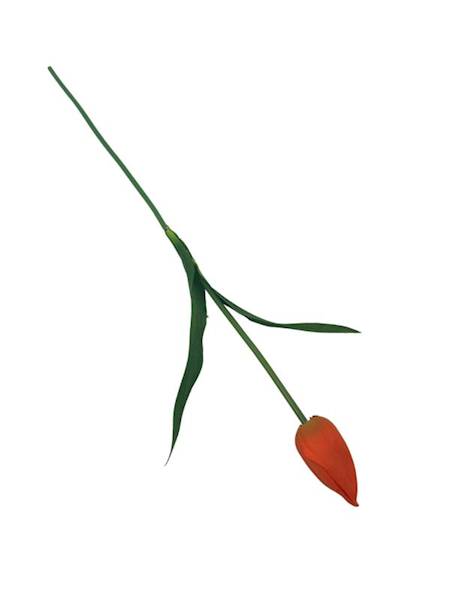 Tulipan gałązka 55 cm pomarańczowy