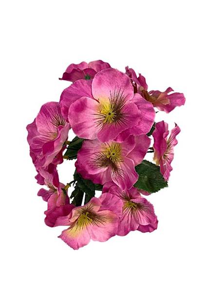 Bukiet bratki 26 cm różowe