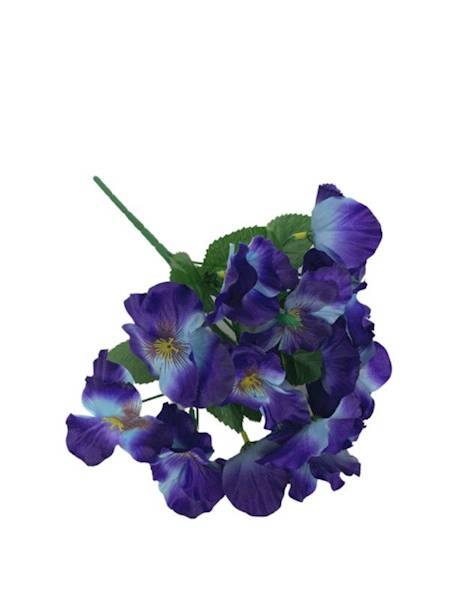 Bukiet bratki 26 cm niebieskie