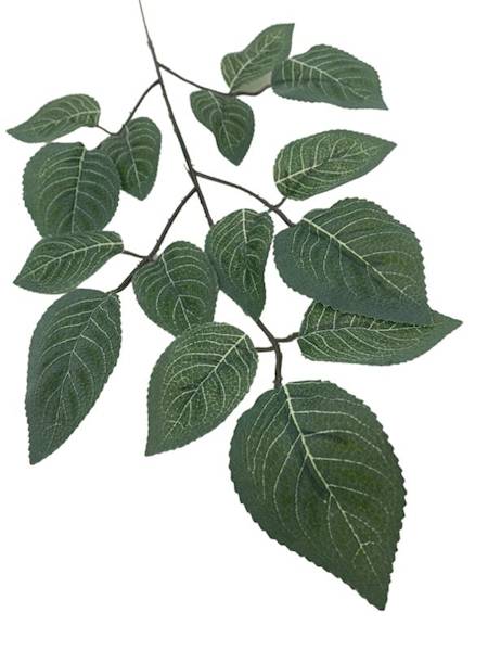 Liść róży omszony zielony 50 cm