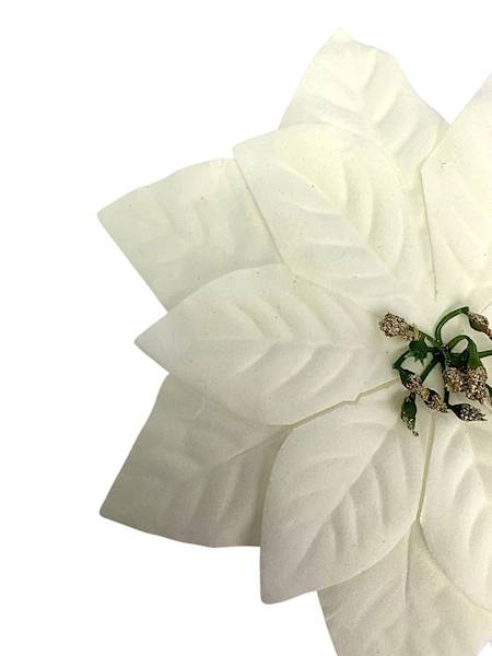 Gwiazda betlejemska główka 16 cm kremowa