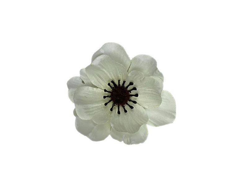 Anemon główka 7 cm biały
