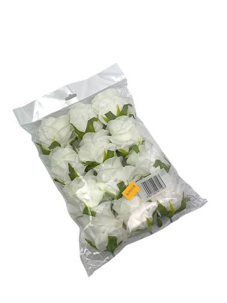 Róża główka 8 cm kremowa 