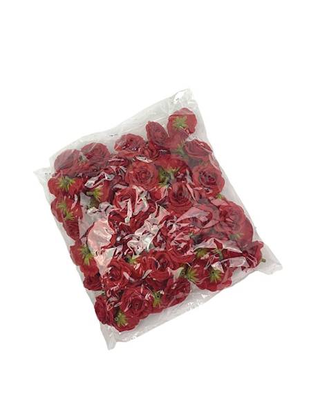 Róża mini główka 3 cm czerwona