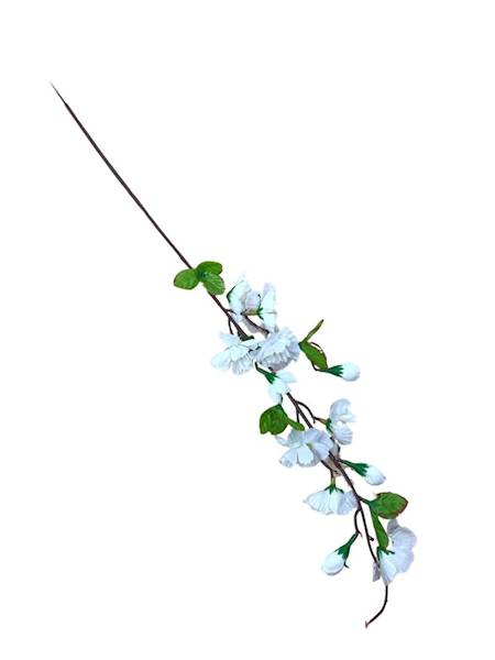 Kwiat jabłoni gałązka 62 cm biały
