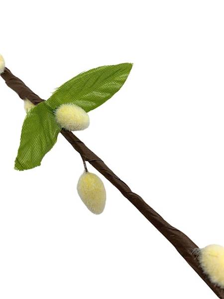 Bazie gałązka 53 cm kremowe