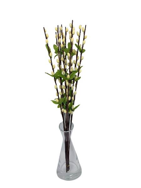 Bazie gałązka 53 cm kremowe