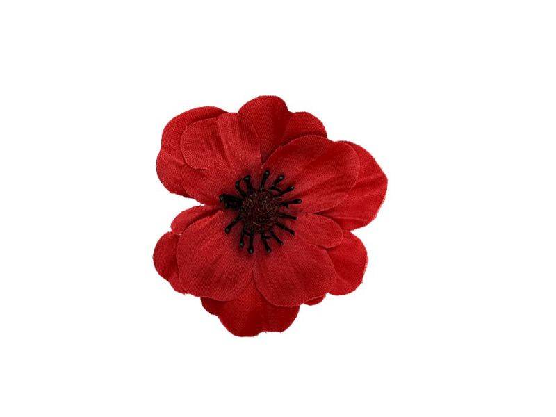 Anemon główka 7 cm  czerwony