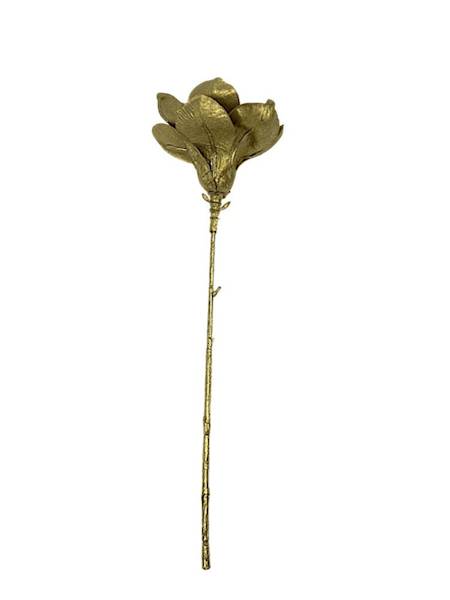 Magnolia gałązka 39 cm jasno złota