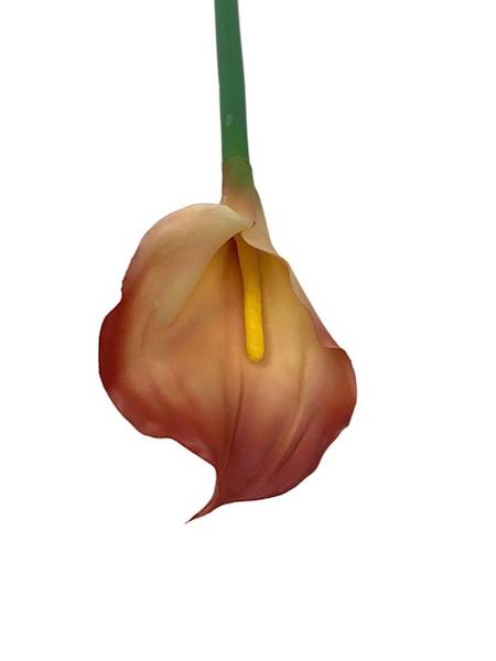 Kalia gumowa gałązka 70 cm łososiowa