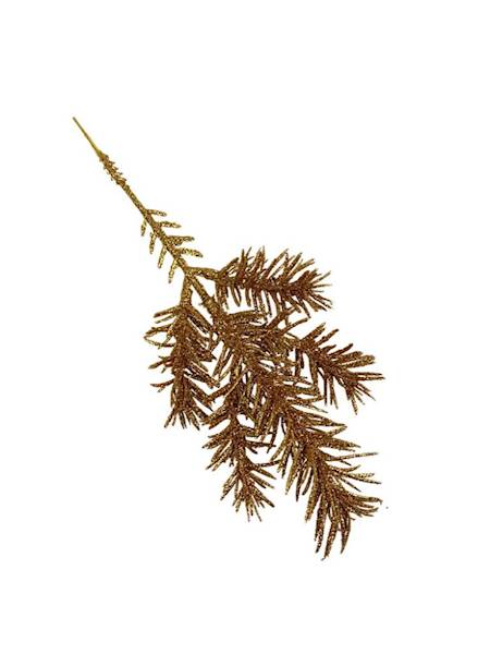 Jodła gałązka 26 cm złota