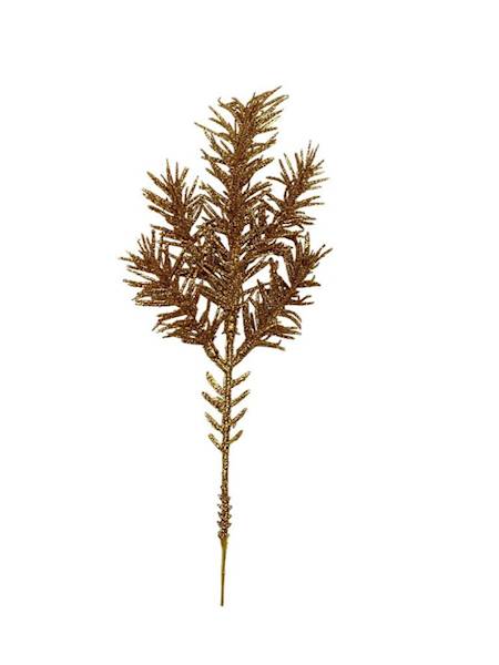 Jodła gałązka 26 cm złota