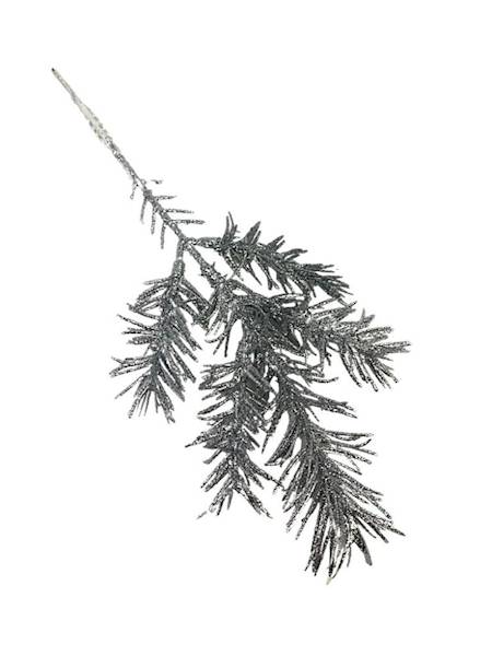 Jodła gałązka 26 cm srebrna