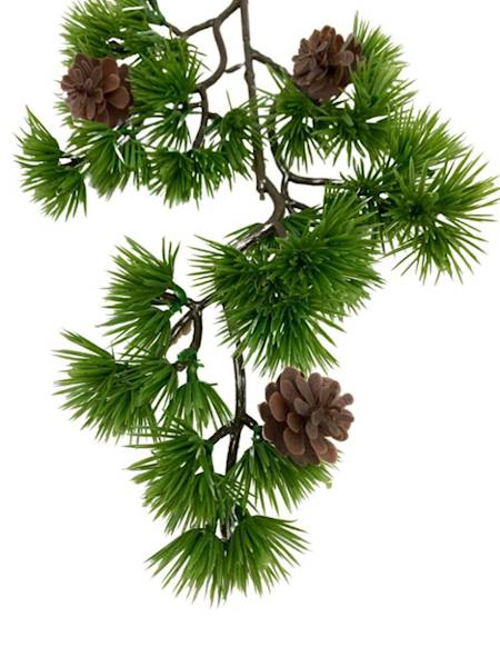 Bonzai gałązka z szyszkami 43 cm