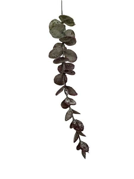 Eukaliptus gałązka 38 cm zielono różowy