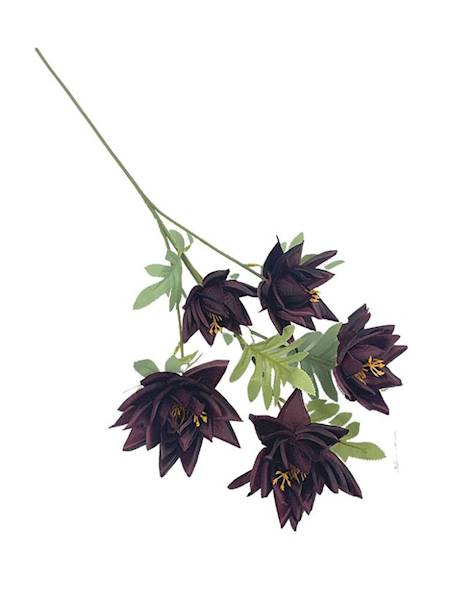 Dalia gałązka 72 cm ciemno bordowa