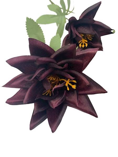 Dalia gałązka 72 cm ciemno bordowa