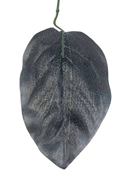 Liść mango 55 cm grafitowy
