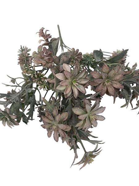 Bukiet z kwiatuszkami 33 cm brązowy