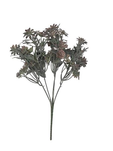 Bukiet z kwiatuszkami 33 cm brązowy