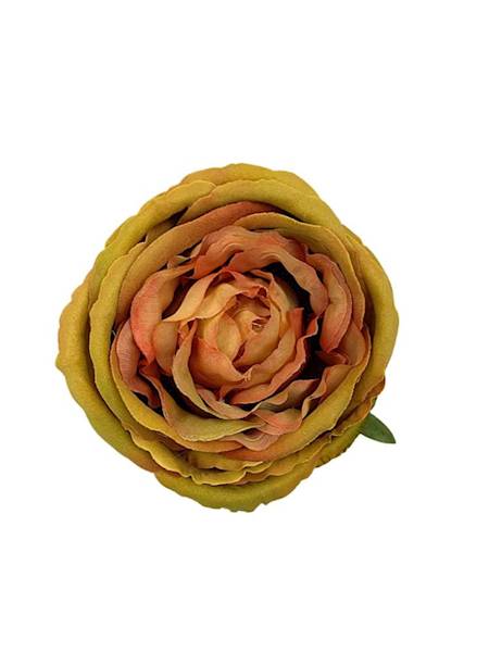 Róża główka 11 cm musztardowa 