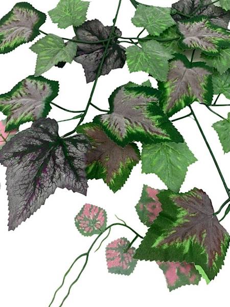 Liść winogrona omszony 70 cm zielono fioletowy