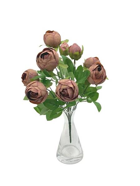 Pełnik bukiet 36 cm karmelowo fioletowy