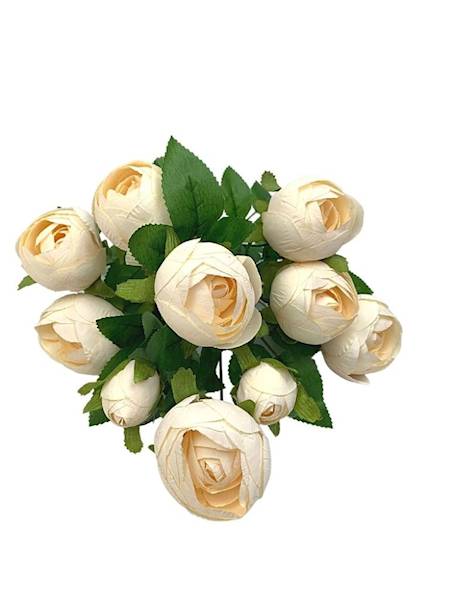 Pełnik bukiet 36 cm kremowy